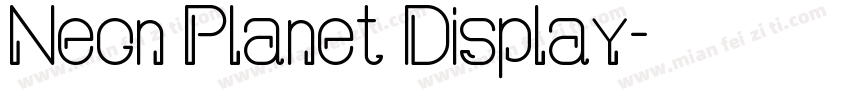Neon Planet Display字体转换